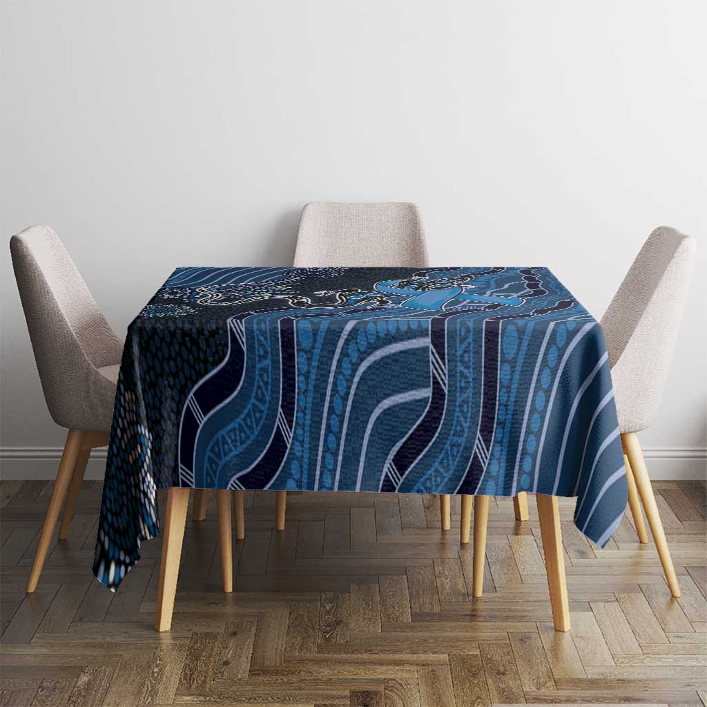 Autism Awareness Tablecloth Hope Ribbon And Aboriginal Patterns