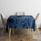 Autism Awareness Tablecloth Hope Ribbon And Aboriginal Patterns