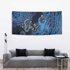 Autism Awareness Tapestry Hope Ribbon And Aboriginal Patterns