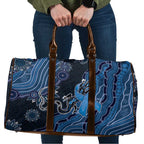 Autism Awareness Travel Bag Hope Ribbon And Aboriginal Patterns