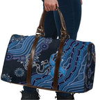 Autism Awareness Travel Bag Hope Ribbon And Aboriginal Patterns