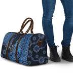 Autism Awareness Travel Bag Hope Ribbon And Aboriginal Patterns
