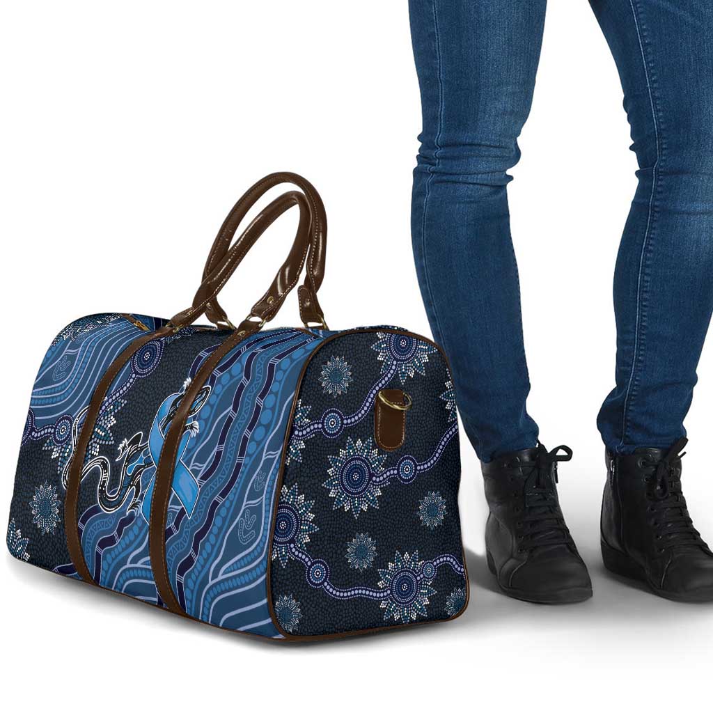 Autism Awareness Travel Bag Hope Ribbon And Aboriginal Patterns