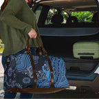 Autism Awareness Travel Bag Hope Ribbon And Aboriginal Patterns