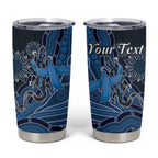 Personalised Autism Awareness Tumbler Cup Hope Ribbon And Aboriginal Patterns