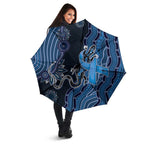 Autism Awareness Umbrella Hope Ribbon And Aboriginal Patterns