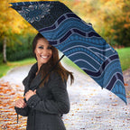 Autism Awareness Umbrella Hope Ribbon And Aboriginal Patterns