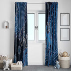 Autism Awareness Window Curtain Hope Ribbon And Aboriginal Patterns