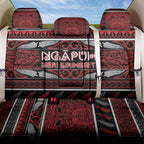 Ngapuhi Aotearoa Meri Kirihimete Back Car Seat Cover Maori Silver Fern Koru Tribal Pattern