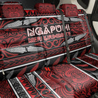 Ngapuhi Aotearoa Meri Kirihimete Back Car Seat Cover Maori Silver Fern Koru Tribal Pattern