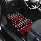 Personalised Ngapuhi Aotearoa Meri Kirihimete Car Mats Maori Silver Fern Koru Tribal Pattern