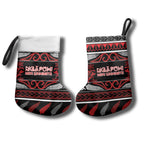 Personalised Ngapuhi Aotearoa Meri Kirihimete Christmas Stocking Maori Silver Fern Koru Tribal Pattern