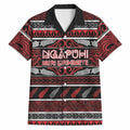 Personalised Ngapuhi Aotearoa Meri Kirihimete Hawaiian Shirt Maori Silver Fern Koru Tribal Pattern