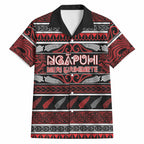 Personalised Ngapuhi Aotearoa Meri Kirihimete Hawaiian Shirt Maori Silver Fern Koru Tribal Pattern