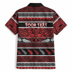 Personalised Ngapuhi Aotearoa Meri Kirihimete Hawaiian Shirt Maori Silver Fern Koru Tribal Pattern