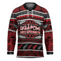 Personalised Ngapuhi Aotearoa Meri Kirihimete Hockey Jersey Maori Silver Fern Koru Tribal Pattern