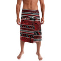 Personalised Ngapuhi Aotearoa Meri Kirihimete Lavalava Maori Silver Fern Koru Tribal Pattern