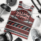 Personalised Ngapuhi Aotearoa Meri Kirihimete Men Tank Top Maori Silver Fern Koru Tribal Pattern