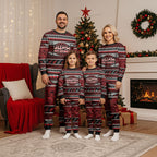 Personalised Ngapuhi Aotearoa Meri Kirihimete Christmas Pajama Set Maori Silver Fern Koru Tribal Pattern