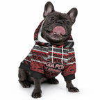 Personalised Ngapuhi Aotearoa Meri Kirihimete Pet Hoodie Maori Silver Fern Koru Tribal Pattern