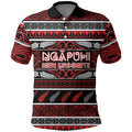 Personalised Ngapuhi Aotearoa Meri Kirihimete Polo Shirt Maori Silver Fern Koru Tribal Pattern