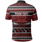 Personalised Ngapuhi Aotearoa Meri Kirihimete Polo Shirt Maori Silver Fern Koru Tribal Pattern