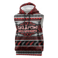 Personalised Ngapuhi Aotearoa Meri Kirihimete Sleeveless Hoodie Maori Silver Fern Koru Tribal Pattern