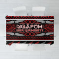 Ngapuhi Aotearoa Meri Kirihimete Tablecloth Maori Silver Fern Koru Tribal Pattern