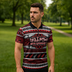 Personalised Ngapuhi Aotearoa Meri Kirihimete Zipper Polo Shirt Maori Silver Fern Koru Tribal Pattern