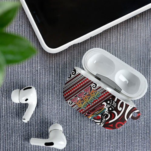 Maori Language Week AirPods Case Ake Ake Ake Tribal Patterns