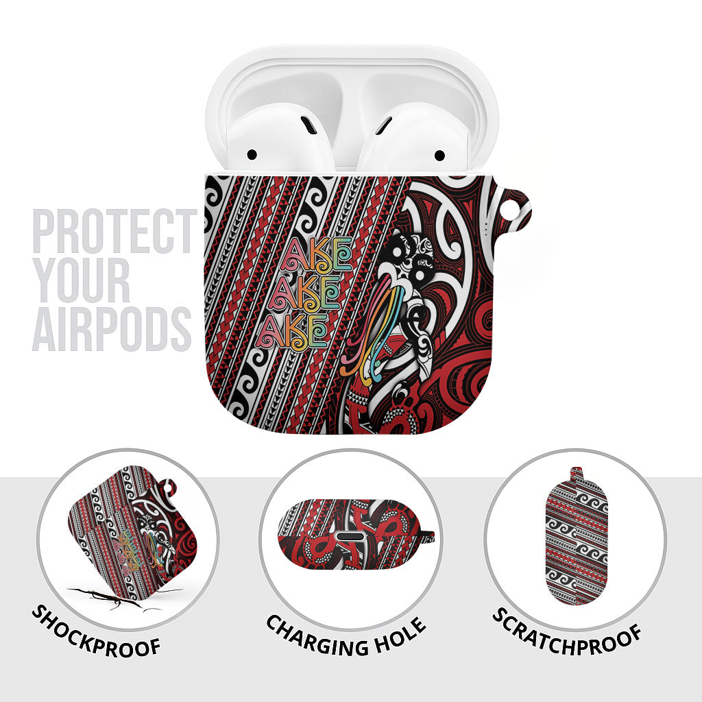 Maori Language Week AirPods Case Ake Ake Ake Tribal Patterns