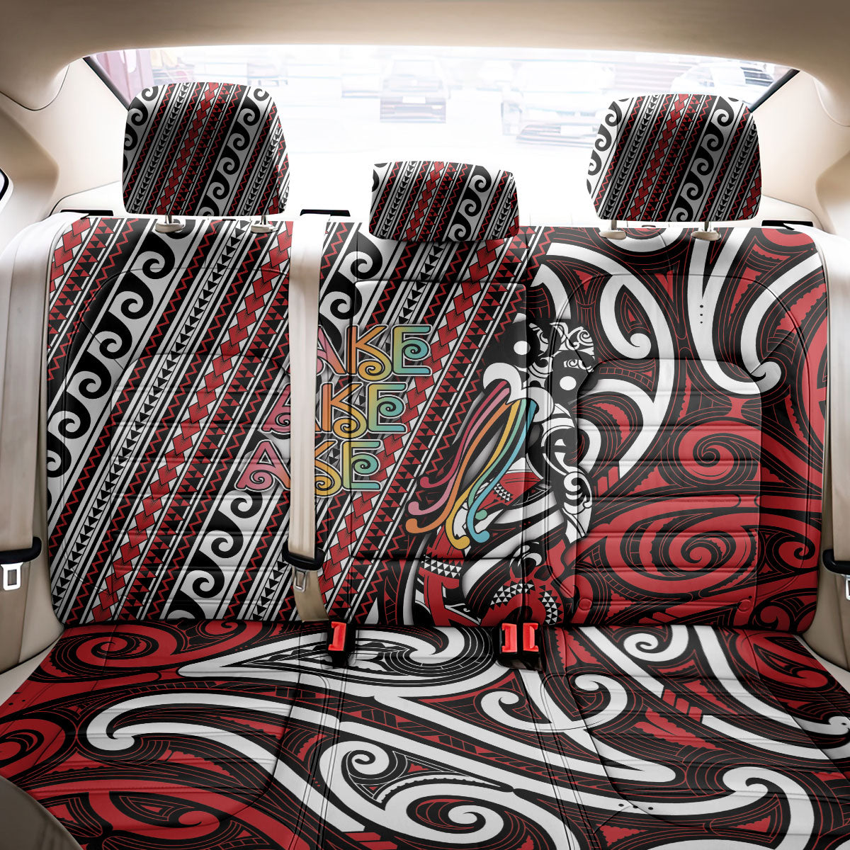 Maori Language Week Back Car Seat Cover Ake Ake Ake Tribal Patterns
