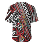 Personalised Maori Language Week Baseball Jersey Ake Ake Ake Tribal Patterns