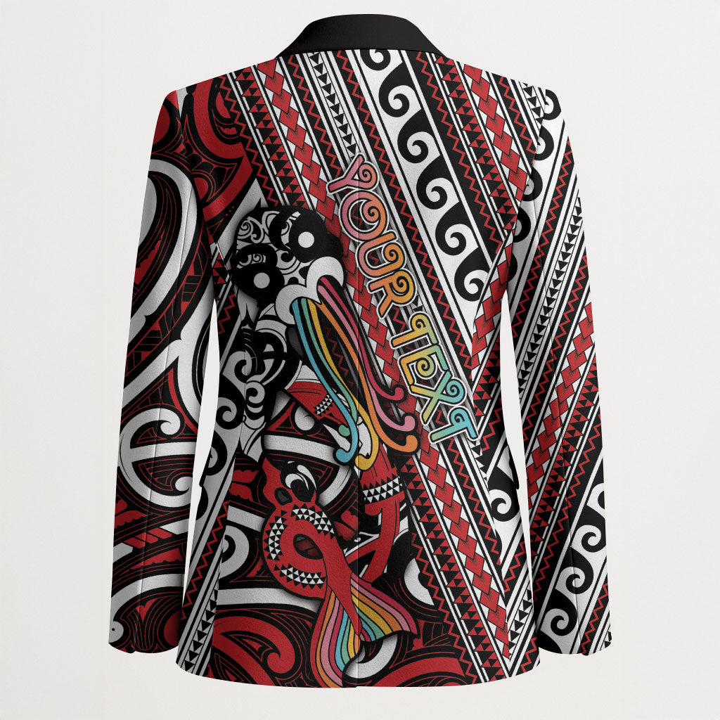 Personalised Maori Language Week Blazer Ake Ake Ake Tribal Patterns