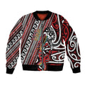 Personalised Maori Language Week Bomber Jacket Ake Ake Ake Tribal Patterns