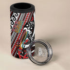 Personalised Maori Language Week 4 in 1 Can Cooler Tumbler Ake Ake Ake Tribal Patterns