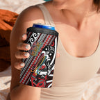 Personalised Maori Language Week 4 in 1 Can Cooler Tumbler Ake Ake Ake Tribal Patterns