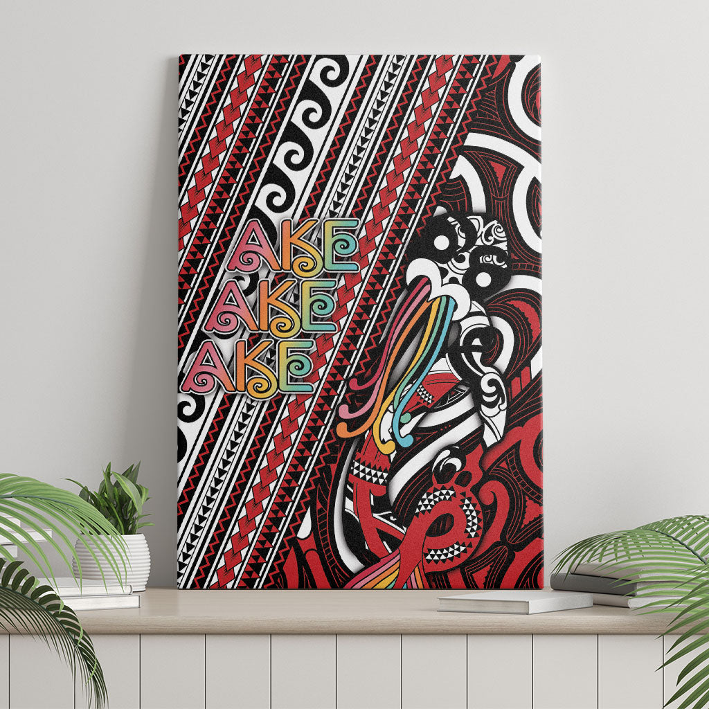 Maori Language Week Canvas Wall Art Ake Ake Ake Tribal Patterns