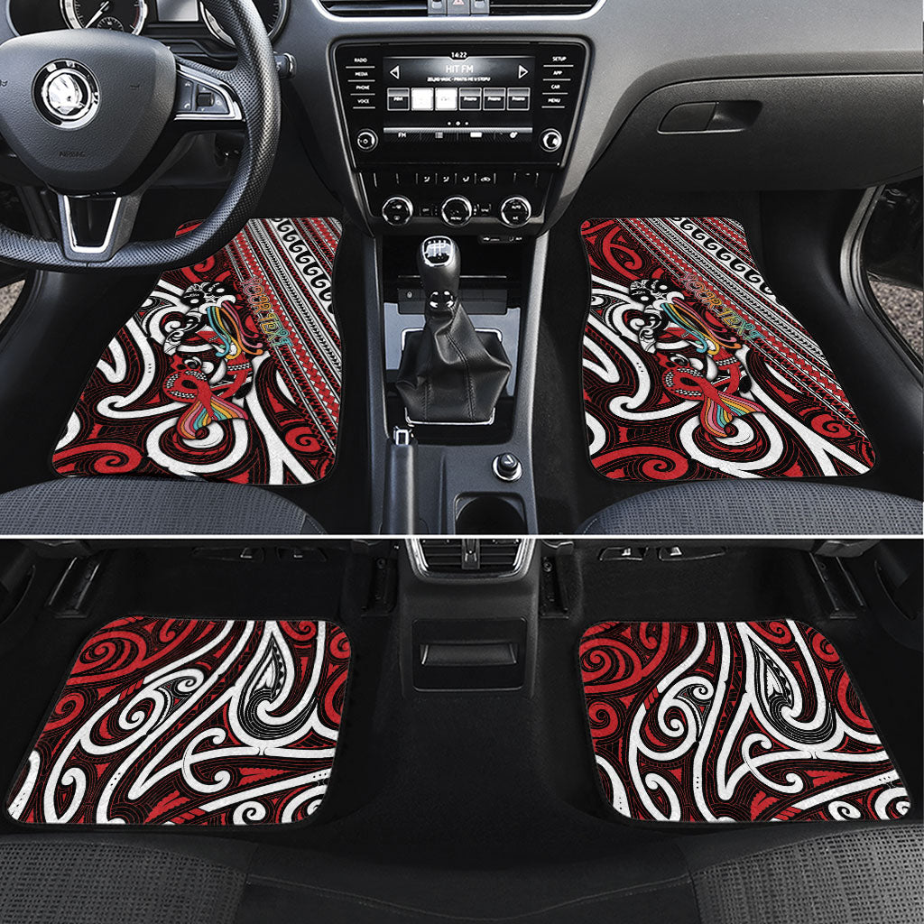 Personalised Maori Language Week Car Mats Ake Ake Ake Tribal Patterns