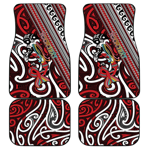 Personalised Maori Language Week Car Mats Ake Ake Ake Tribal Patterns