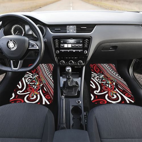 Personalised Maori Language Week Car Mats Ake Ake Ake Tribal Patterns