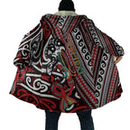 Personalised Maori Language Week Cloak Ake Ake Ake Tribal Patterns