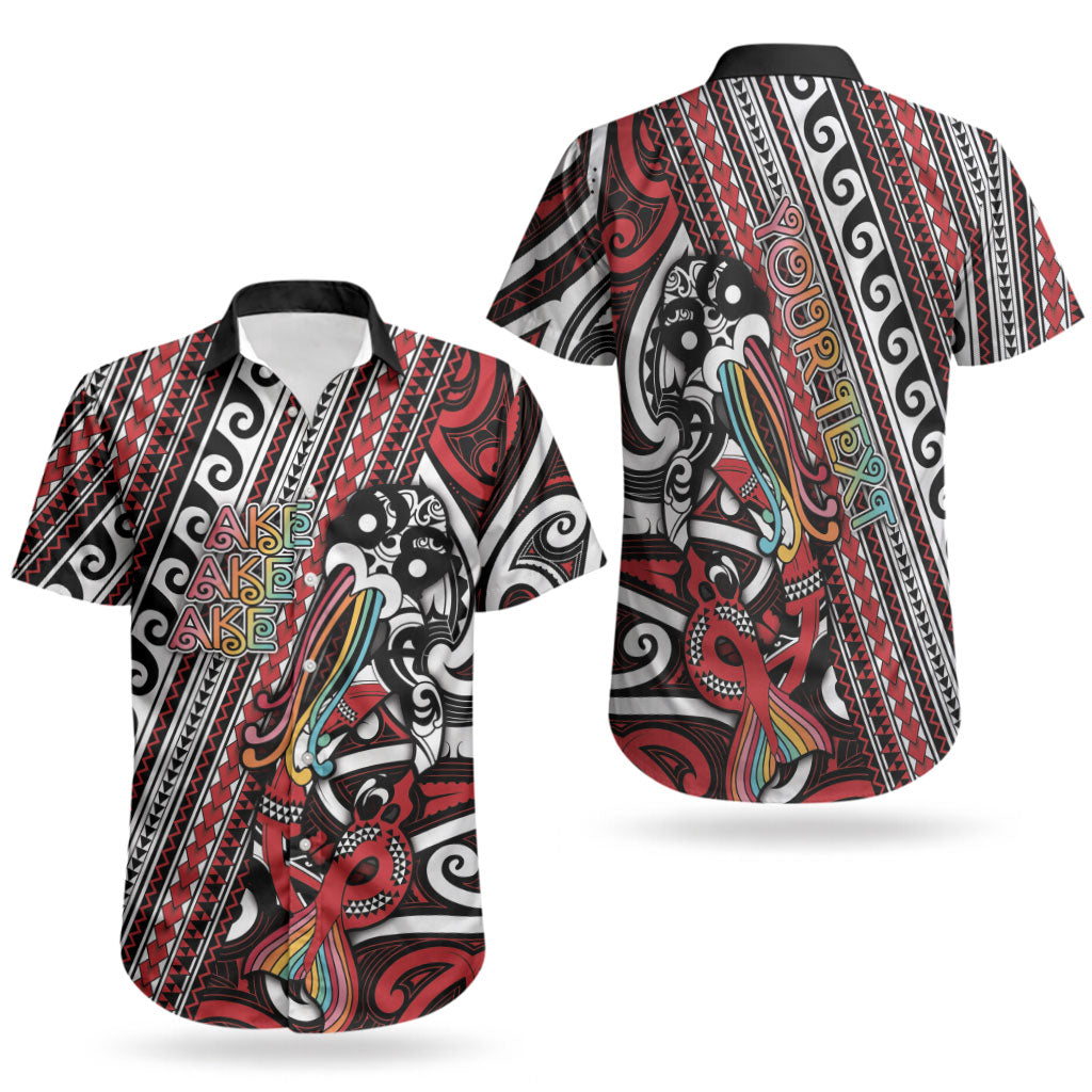 Personalised Maori Language Week Couples Matching Off Shoulder Maxi Dress and Hawaiian Shirt Ake Ake Ake Tribal Patterns