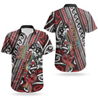 Personalised Maori Language Week Couples Matching Tank Maxi Dress and Hawaiian Shirt Ake Ake Ake Tribal Patterns