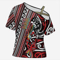 Personalised Maori Language Week Cross Shoulder Shirt Ake Ake Ake Tribal Patterns