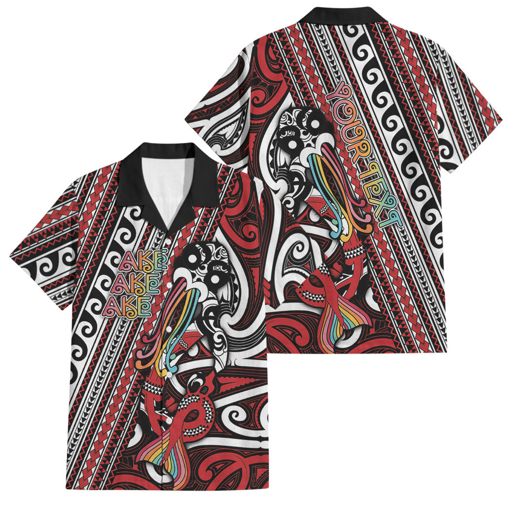 Personalised Maori Language Week Family Matching Puletasi and Hawaiian Shirt Ake Ake Ake Tribal Patterns