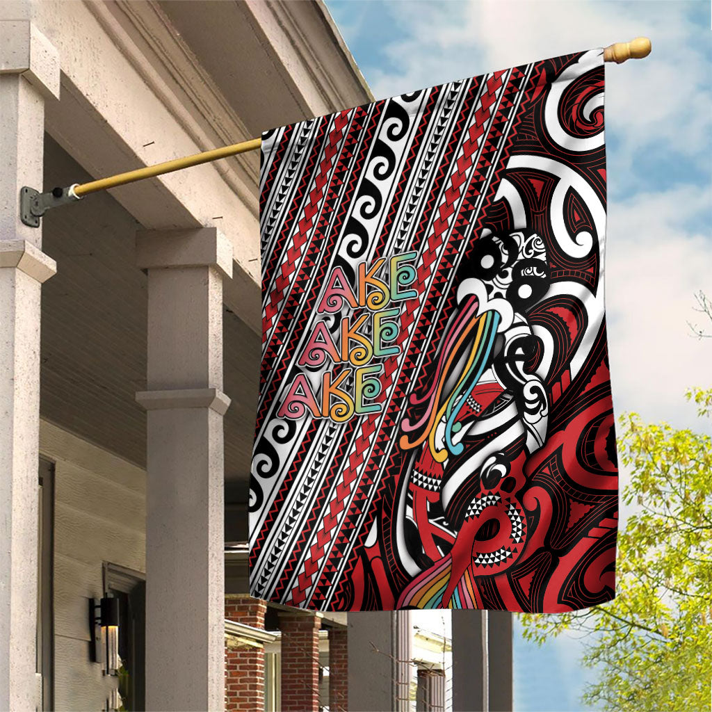 Maori Language Week Garden Flag Ake Ake Ake Tribal Patterns