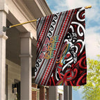 Maori Language Week Garden Flag Ake Ake Ake Tribal Patterns