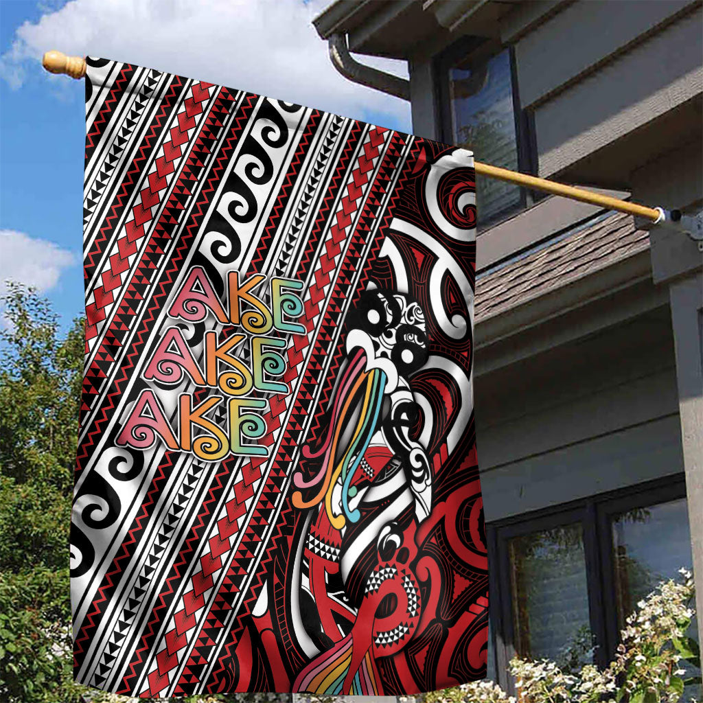 Maori Language Week Garden Flag Ake Ake Ake Tribal Patterns
