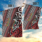 Maori Language Week Garden Flag Ake Ake Ake Tribal Patterns